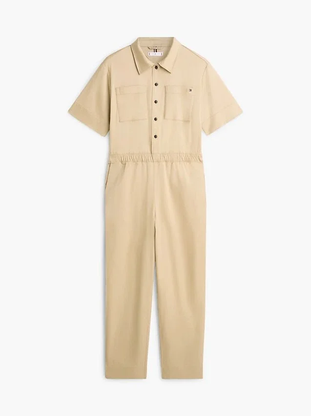 Lightweight Twill Utility Jumpsuit Lightweight Twill Utility Jumpsuit
