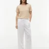 Linen-Blend Crewneck T-Shirt Linen-Blend Crewneck T-Shirt