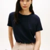 Linen-Blend Crewneck T-Shirt Linen-Blend Crewneck T-Shirt