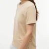 Linen-Blend Crewneck T-Shirt Linen-Blend Crewneck T-Shirt