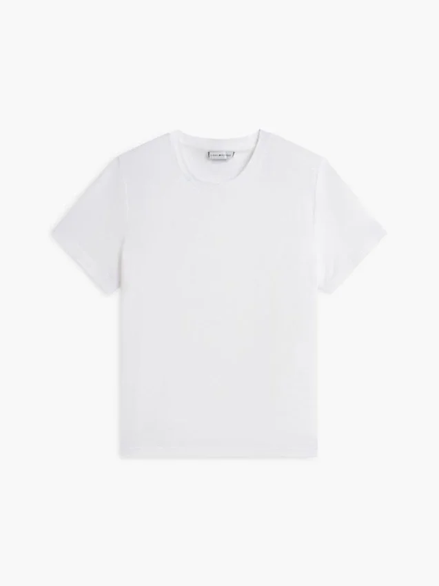 Linen-Blend Crewneck T-Shirt Linen-Blend Crewneck T-Shirt