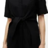 Linen Blend Tie-Front Shirtdress Linen Blend Tie-Front Shirtdress