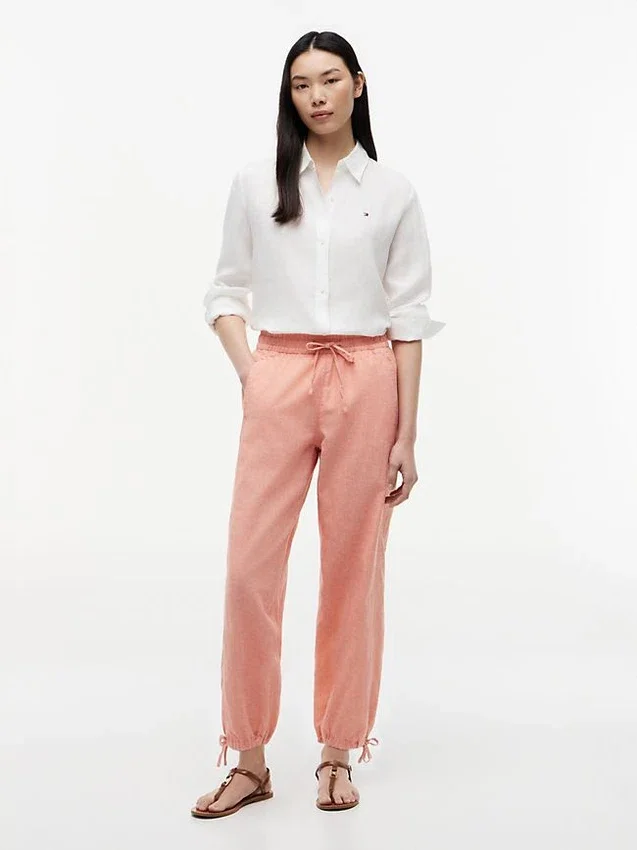 Linen-Cotton Blend Pull-On Pant Linen-Cotton Blend Pull-On Pant