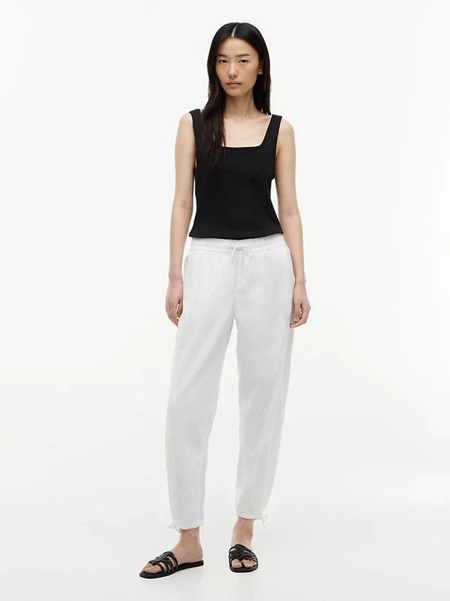 Linen-Cotton Blend Pull-On Pant Linen-Cotton Blend Pull-On Pant