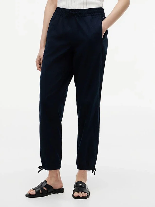 Linen-Cotton Blend Pull-On Pant Linen-Cotton Blend Pull-On Pant