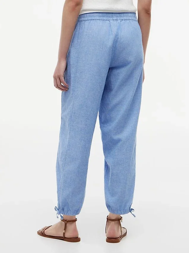 Linen-Cotton Blend Pull-On Pant Linen-Cotton Blend Pull-On Pant