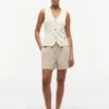 Linen-Cotton Blend Pull-On Short Linen-Cotton Blend Pull-On Short