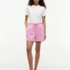 Linen-Cotton Blend Pull-On Short Linen-Cotton Blend Pull-On Short