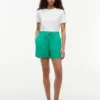 Linen-Cotton Blend Pull-On Short Linen-Cotton Blend Pull-On Short
