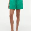 Linen-Cotton Blend Pull-On Short Linen-Cotton Blend Pull-On Short