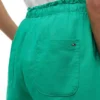 Linen-Cotton Blend Pull-On Short Linen-Cotton Blend Pull-On Short