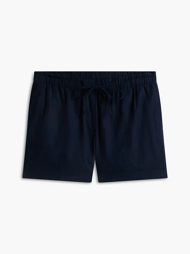 Linen-Cotton Blend Pull-On Short Linen-Cotton Blend Pull-On Short