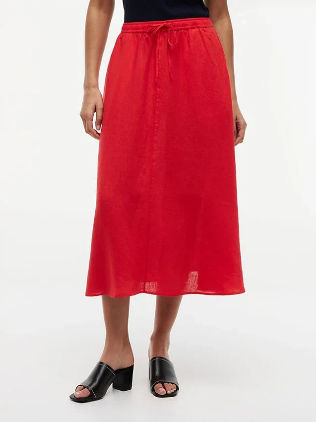 Linen Midi Skirt Linen Midi Skirt