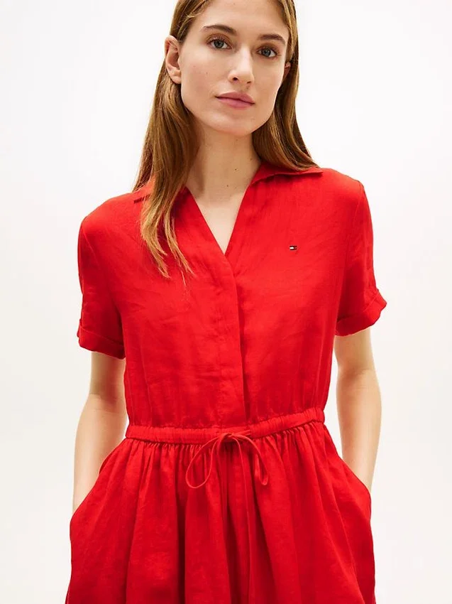 Linen Mini Shirtdress Linen Mini Shirtdress