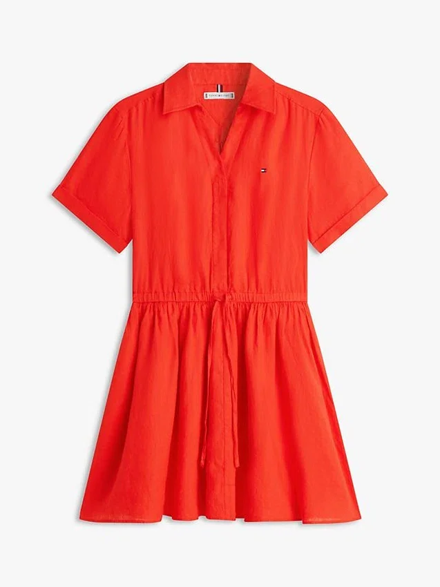 Linen Mini Shirtdress Linen Mini Shirtdress