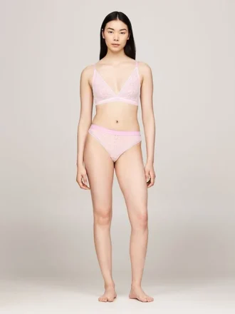 Logo Lace Thong