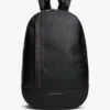 Logo Stripe Pebbled Backpack