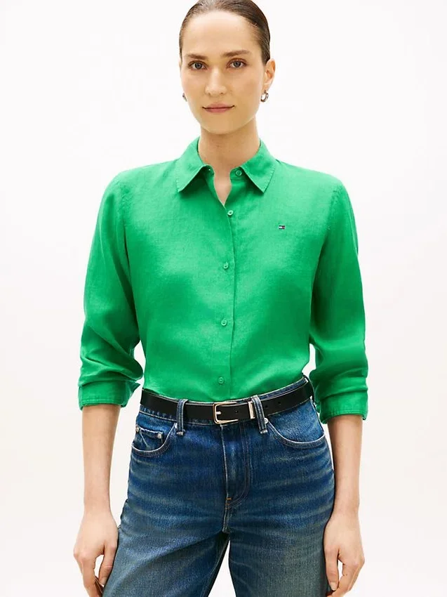 Long-Sleeve Linen Shirt Long-Sleeve Linen Shirt
