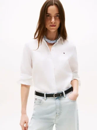 Long-Sleeve Linen Shirt