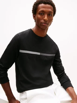 Long-Sleeve Tonal Flag Logo T-Shirt