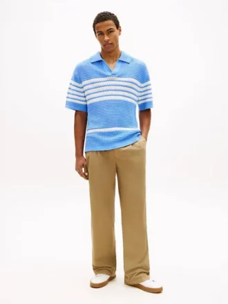 Loose Fit Pleated Paper-Touch Pant