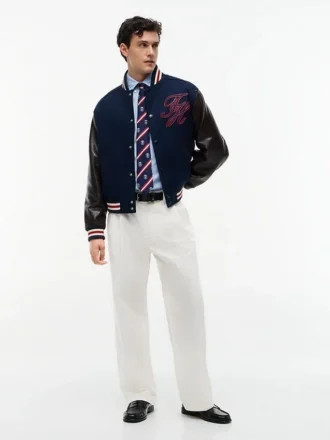 Loose Fit Pleated Paper-Touch Pant