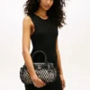 Macrame Leather Mini Tote Bag Macrame Leather Mini Tote Bag