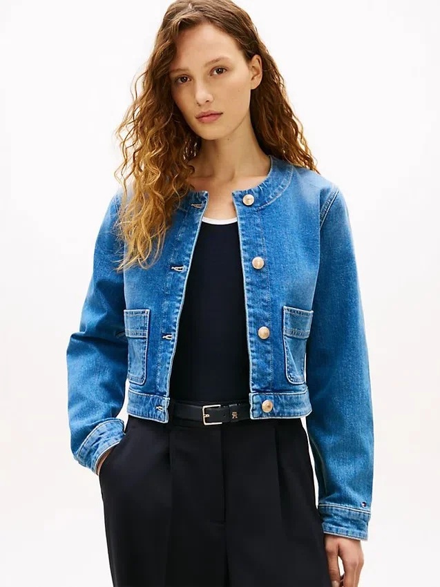 Medium Wash Denim Lady Jacket Medium Wash Denim Lady Jacket