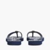 Metal Hardware TH Script Print Flip-Flop