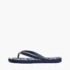 Metal Hardware TH Script Print Flip-Flop