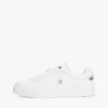 Metallic Accent Leather Court Sneaker Metallic Accent Leather Court Sneaker