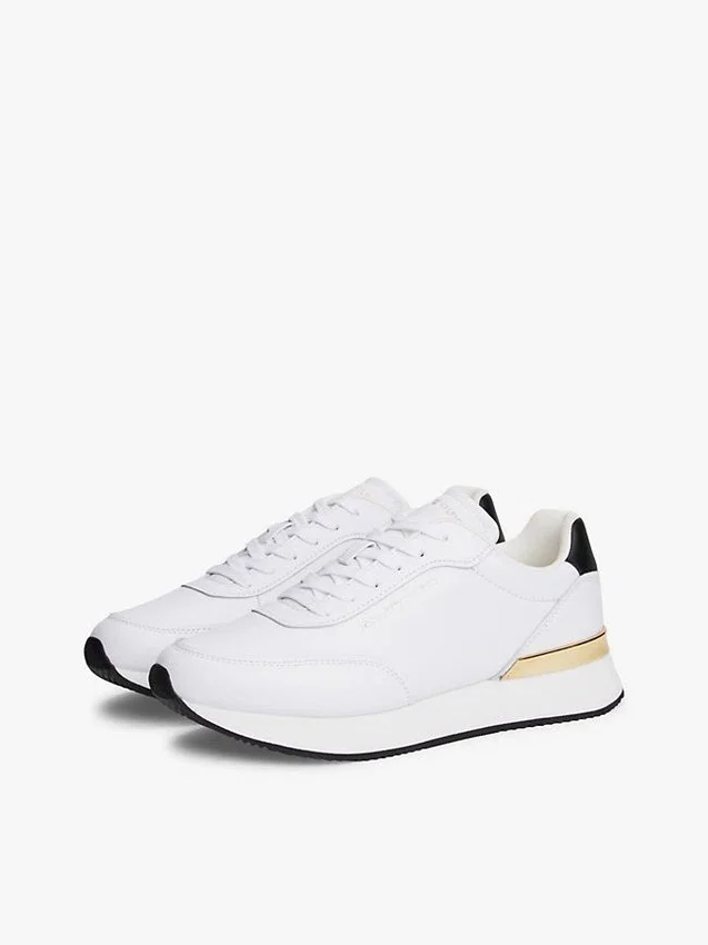 Metallic Accent Leather Runner Sneaker Metallic Accent Leather Runner Sneaker