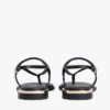 Metallic Accent Leather Sandal