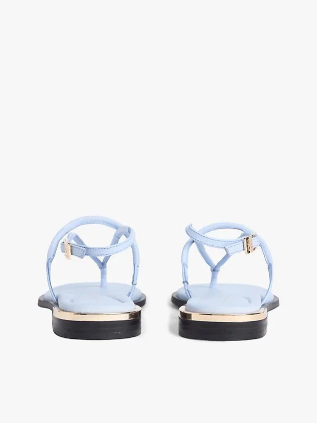 Metallic Accent Leather Sandal Metallic Accent Leather Sandal