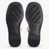 Metallic Accent Leather Sandal