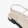 Metallic Accent Leather Sandal