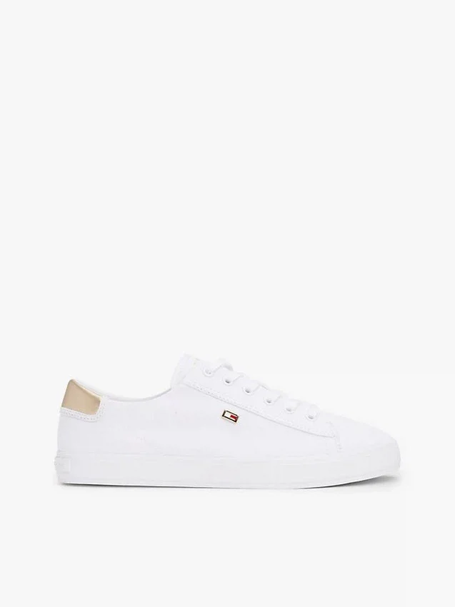 Metallic Heel Canvas Sneaker Metallic Heel Canvas Sneaker