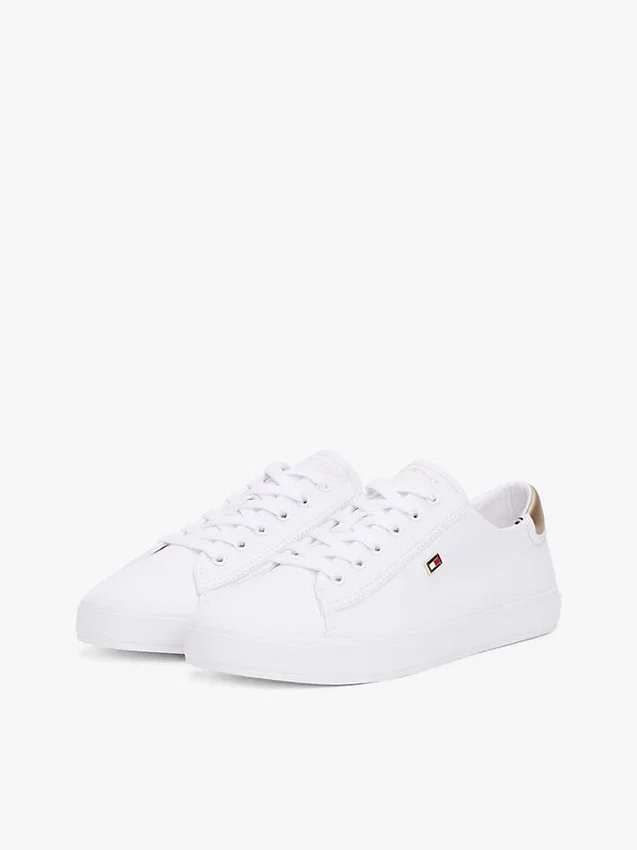 Metallic Heel Canvas Sneaker Metallic Heel Canvas Sneaker