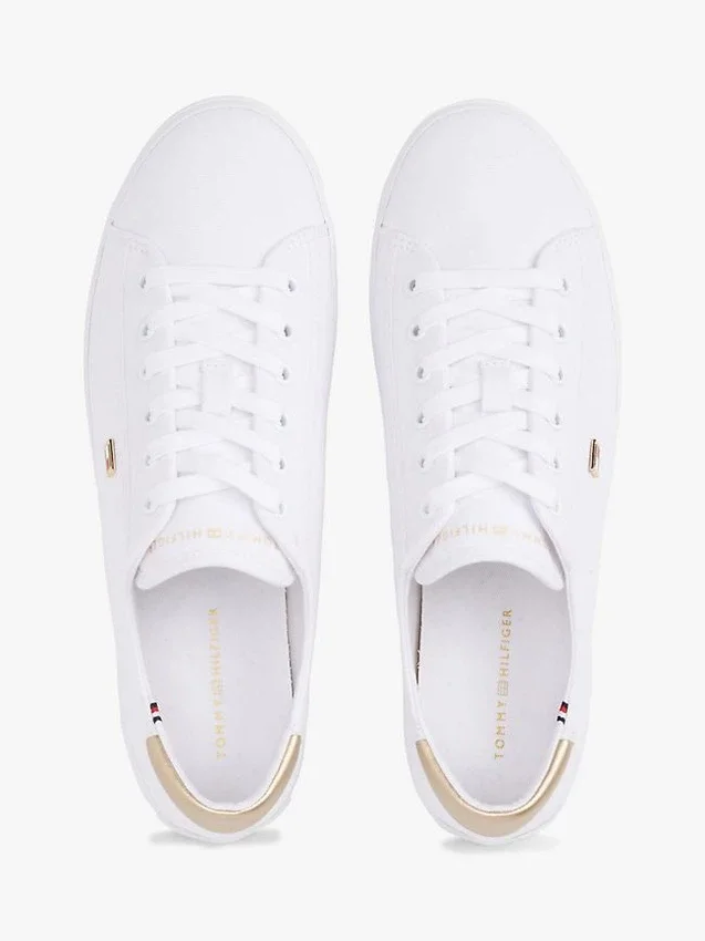 Metallic Heel Canvas Sneaker Metallic Heel Canvas Sneaker