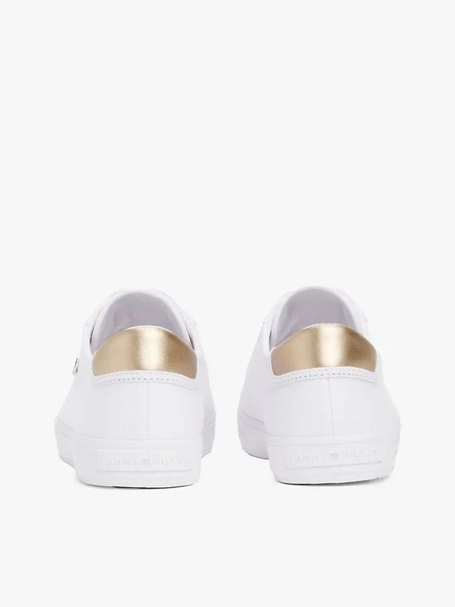 Metallic Heel Canvas Sneaker Metallic Heel Canvas Sneaker