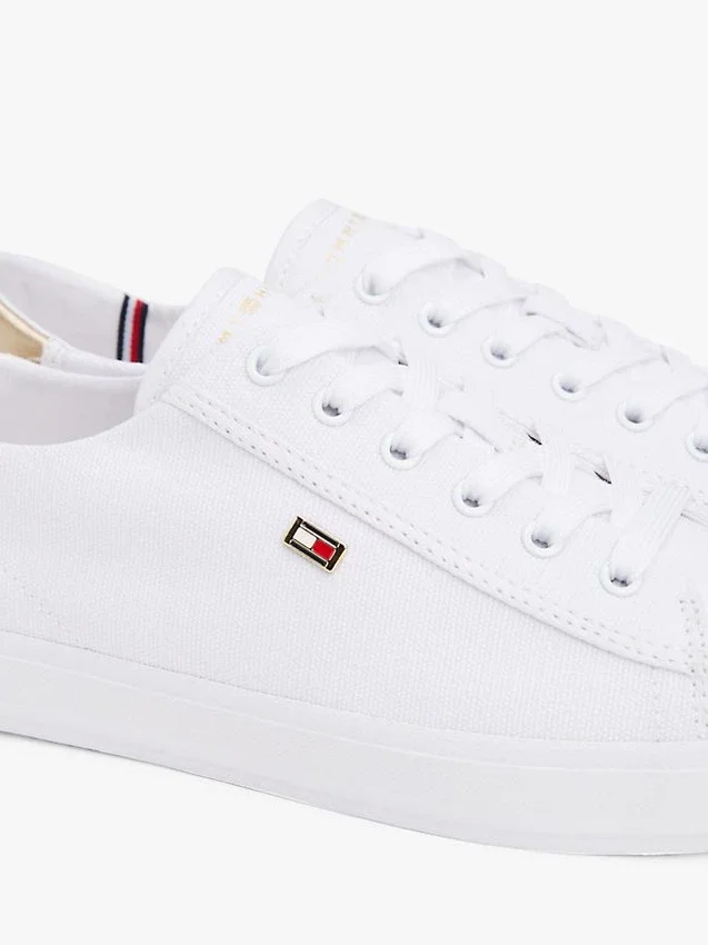 Metallic Heel Canvas Sneaker Metallic Heel Canvas Sneaker