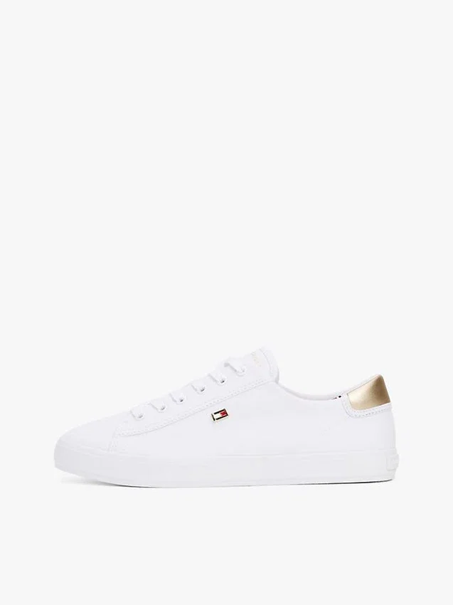 Metallic Heel Canvas Sneaker Metallic Heel Canvas Sneaker