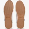 Metallic Logo Pebbled Court Sneaker