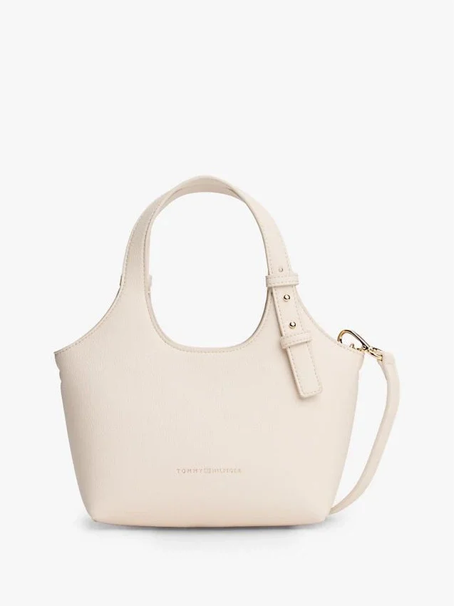 Metallic Logo Pebbled Mini Tote Bag Metallic Logo Pebbled Mini Tote Bag