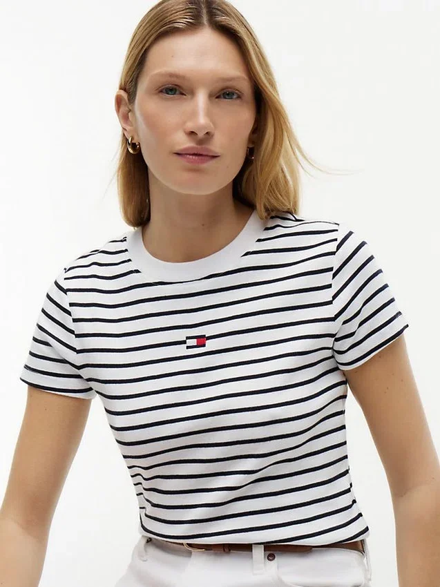 Mini Flag Logo Striped Favorite T-Shirt Mini Flag Logo Striped Favorite T-Shirt