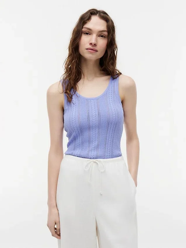 Mixed-Knit Tank Top Mixed-Knit Tank Top