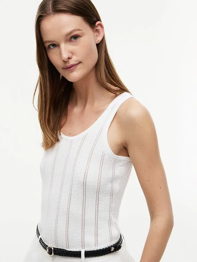 Mixed-Knit Tank Top Mixed-Knit Tank Top