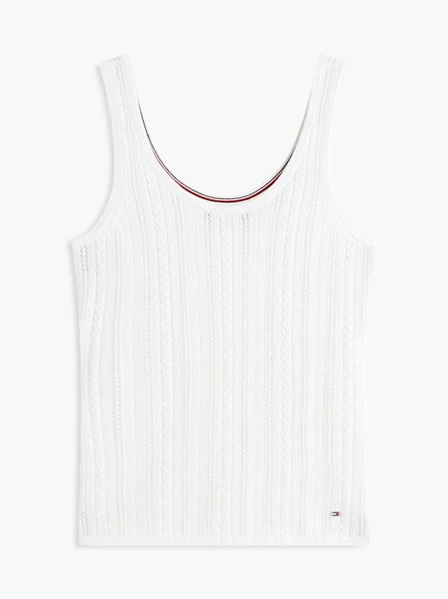Mixed-Knit Tank Top Mixed-Knit Tank Top