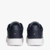 Mixed Media Leather Court Sneaker