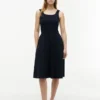 Mixed-Media Midi Tank Dress Mixed-Media Midi Tank Dress
